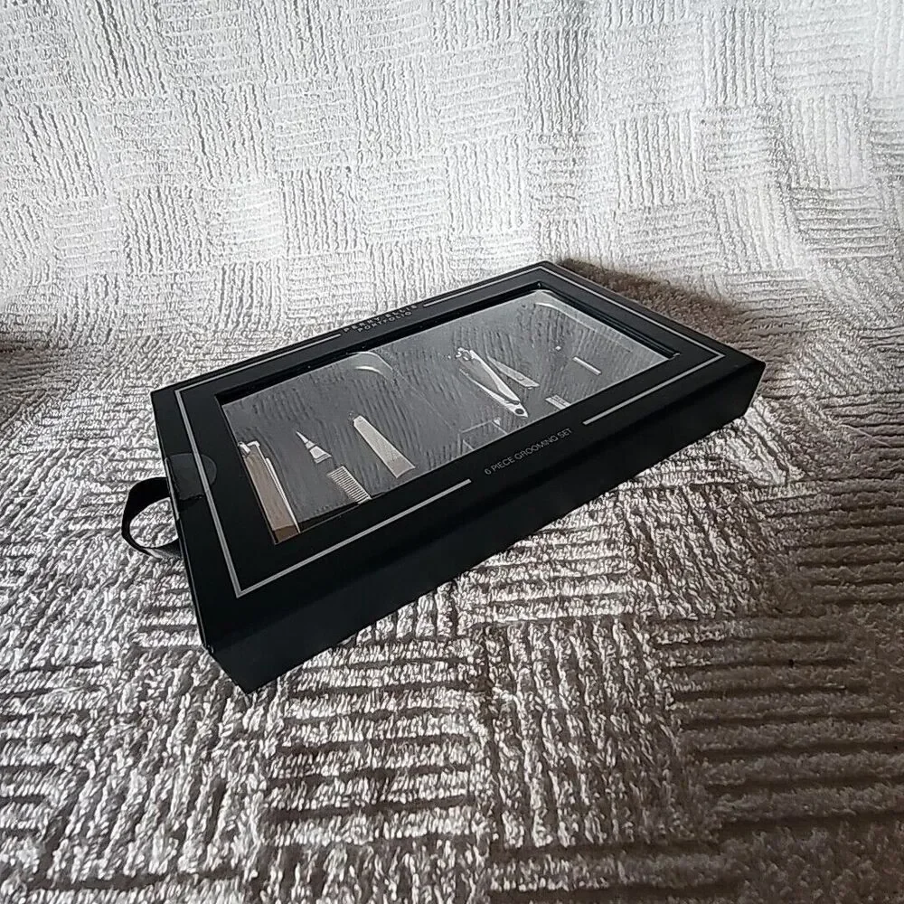 Perry Ellis Portfolio 6 Piece Grooming Set Green Case Gift Boxed New